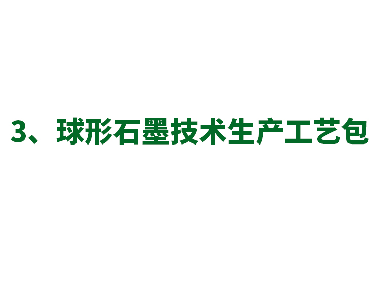 3、球形石墨技術生產工藝包