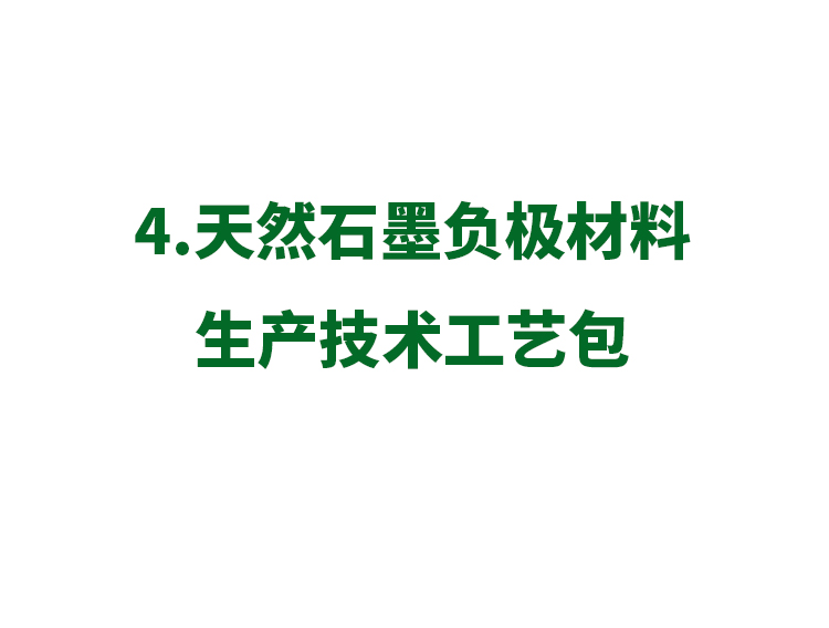 4、天然石墨負極材料生產技術工藝包